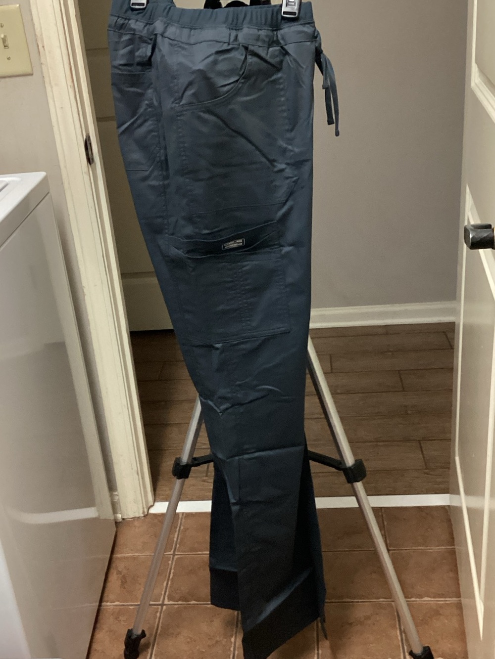 Cherokee Women's Gray Cargo Scrub Pants